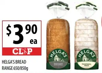 Helga's Bread Range 650/850g