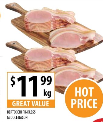 Supabarn Bertocchi Rindless Middle Bacon offer