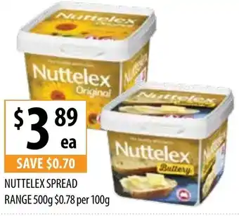Supabarn Nuttelex Spread Range 500g offer