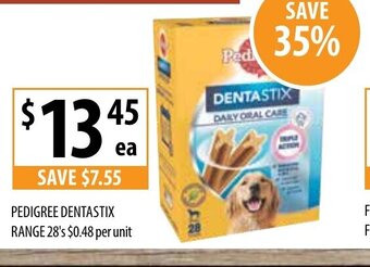 Supabarn Pedigree Dentastix Range 28's offer