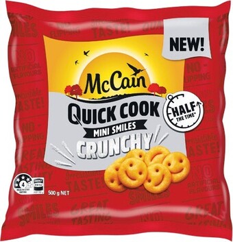 Woolworths McCain Quick Cook Mini Smiles or Fries 500-750g u2013 From the Freezer offer