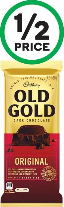 Woolworths Cadbury Old Gold 170-180g offer
