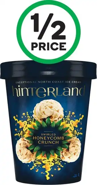 Woolworths Hinterland Ice Cream Tubs 1 Litre u2013 From the Freezer offer