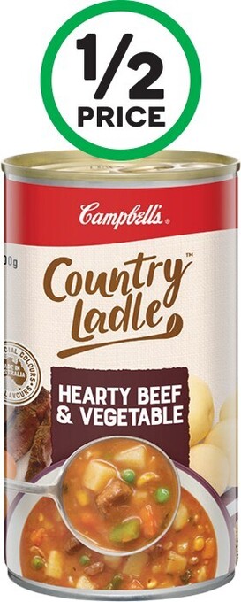 Woolworths Campbellu2019s Country Ladle Canned Soup 500-505g offer