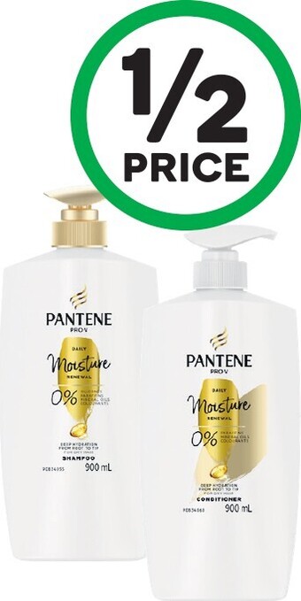 Woolworths Pantene Shampoo or Conditioner 900ml offer