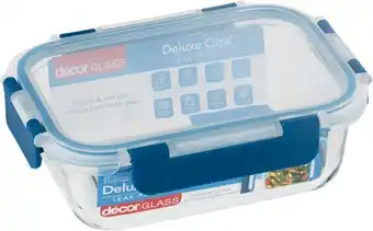 Woolworths Decor Glass Deluxe Clips Oblong 630ml offer
