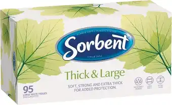 Sorbent Thick & Large Facial Tissues Pk 95