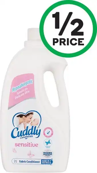 Woolworths Cuddly Fabric Conditioner 1.9-2 Litre offer