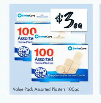 The Reject Shop Value Pack Assorted Plasters 100pc offer