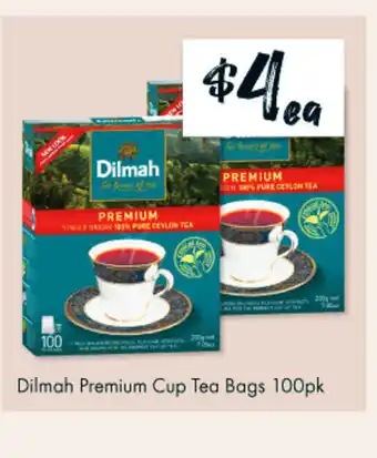 Dilmah Premium Cup Tea Bags 100pk