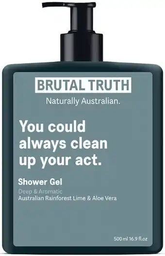 Woolworths Brutal Truth Shower Gel Deep & Aromatic 500ml offer