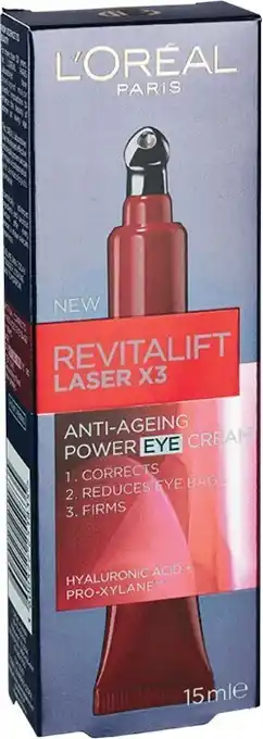 Woolworths L'Oreal Revitalift Eye Cream Laser 15ml offer