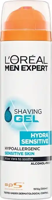 Woolworths L'Oreal Men Expert Shave Gel Hydra Sensitive 200ml offer