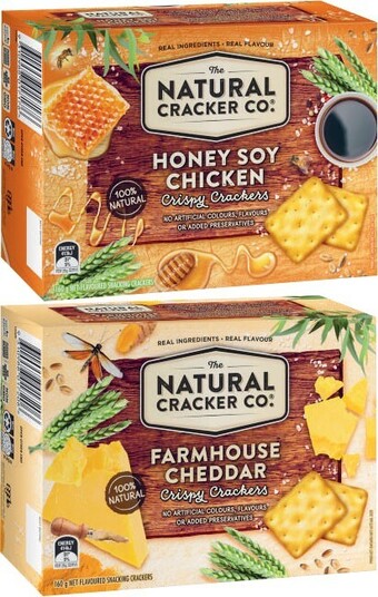 Coles The Natural Cracker Co. Crispy Crackers 160g offer