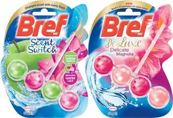 Coles Bref Colour Active, Scent Switch, Deluxe or Pro Nature Toilet Cleaner 50g offer