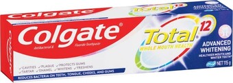 Coles Colgate Total Advanced Toothpaste 115g offer