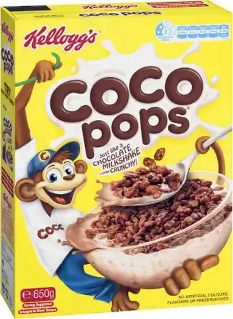 Coles Kelloggu2019s Coco Pops 650g offer