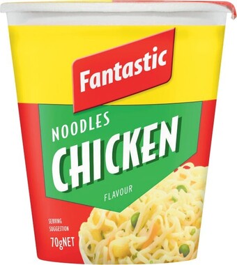 Coles Fantastic Noodles Cup or Bowl 70g-85g offer