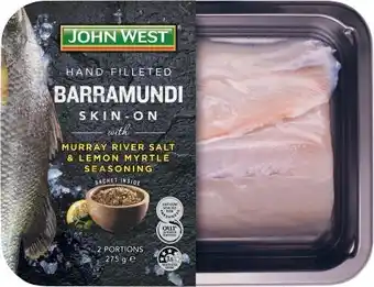 Coles John West Barramundi with Lemon Myrtle Seasoning 2 Pack 275g offer