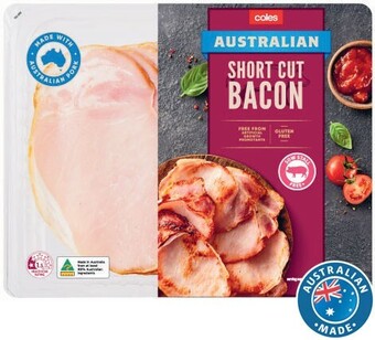 Coles Coles Rindless Short Cut Bacon 200g offer