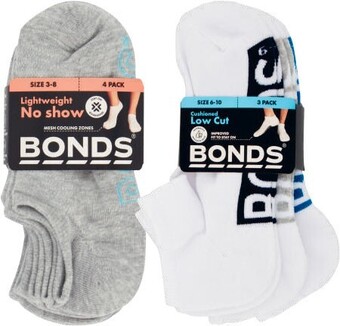 Coles Bonds Womens or Mens Logo Lite No Show Socks offer