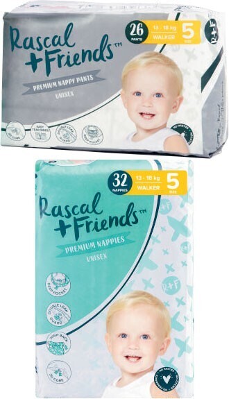 Coles Rascal + Friends Nappy Pants 26 Pack-29 Pack offer
