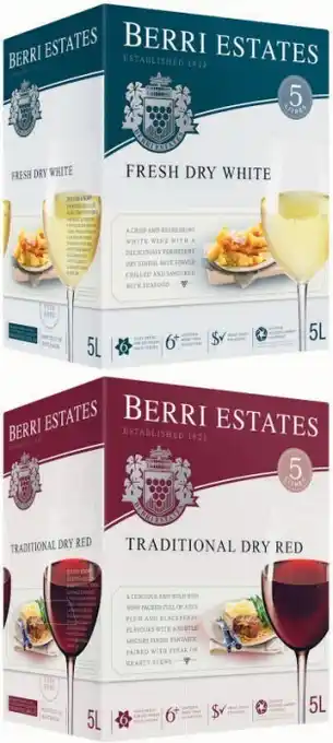Coles Berri 5 Litre Cask Range offer