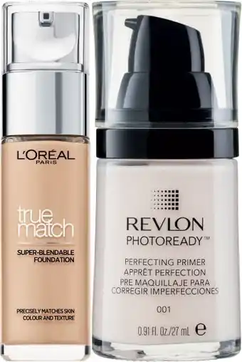 Coles Lu2019Oréal Paris True Match Liquid Foundation 30mL or Revlon Photoready Perfecting Primer 27mL offer