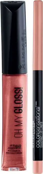 Coles Rimmel Oh My Gloss! 6.5mL or Maybelline Colorsensational Lip Liner 0.5g offer