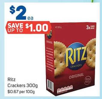 Foodland Ritz Crackers offer