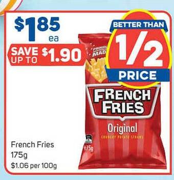 Foodland French Fries offer