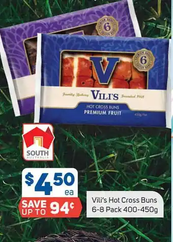 Foodland Vilis Hot Cross Buns offer