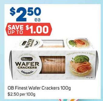 Foodland Ob Finest Wafer Crackers offer
