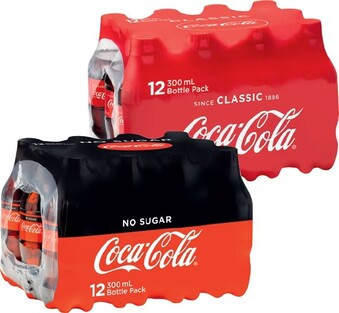 IGA Coca-Cola Classic or No Sugar 12x300mL offer