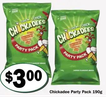 Friendly Grocer Chickadee Party Pack 190g offer