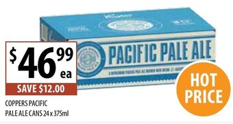 Supabarn Coppers Pacific Pale Ale Cans 24x375ml offer