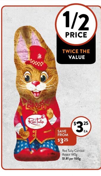Red Tulip Carnival Rabbit 180g