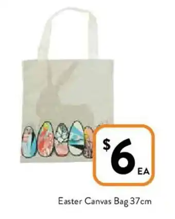 Foodworks Easter Canvas Bag 37cm offer