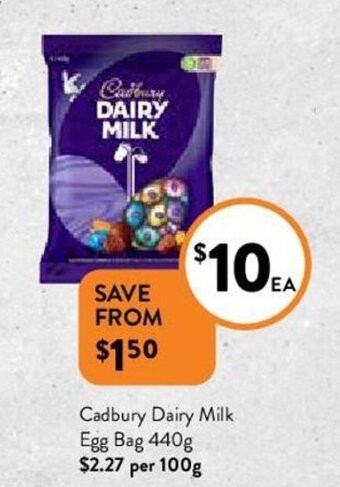 Cadbury Dairy Milk Egg Bag 440g