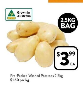 Foodworks Pre-Packed Washed Potatoes 2.5kg offer