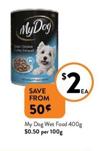 Foodworks My Dog Wet Food 400g offer