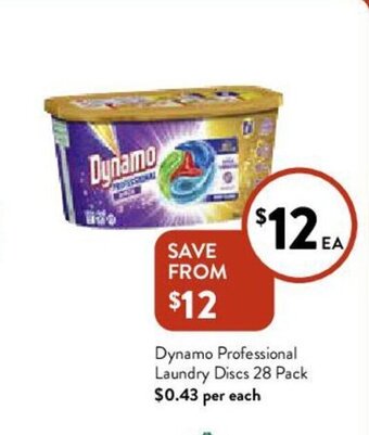 Foodworks Dynamo Professional Laundry Discs 28 Pack offer