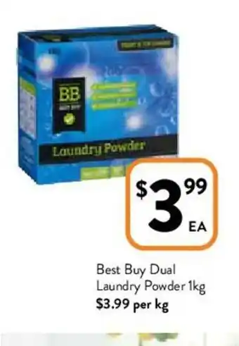 Foodworks Best Buy Dual Laundry Powder 1kg offer