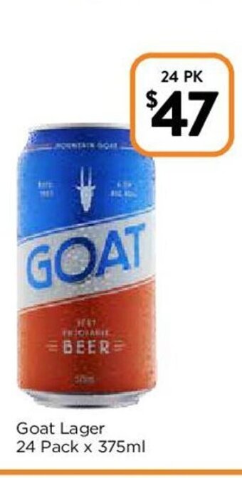 Goat Lager 24 Pack x 375ml
