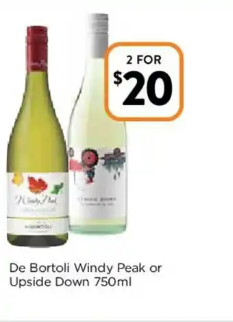 De Bortoli Windy Peak or Upside Down 750ml