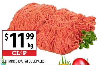 Supabarn Beef Mince 10% Fat Bulk Packs offer