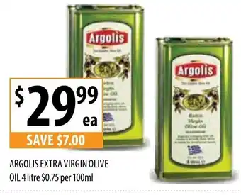 Supabarn Argolis Extra Virgin Olive Oil 4 Litre offer