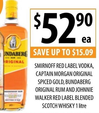 Supabarn Bundaberg Original Rum offer