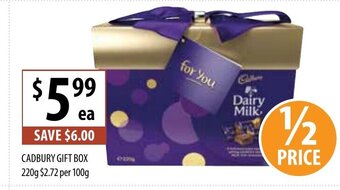 Supabarn Cadbury Gift Box 220g offer