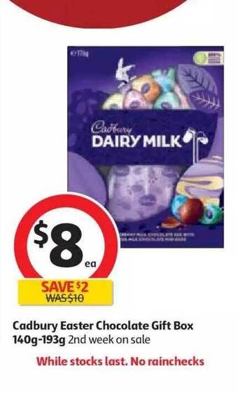 Coles Cadbury Easter Chocolate Gift Box offer